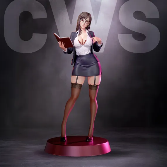 Tifa office lady - Final Fantasy