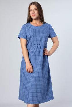 Платье женское 1843ЮП, клетка #259Клж051843ЮП