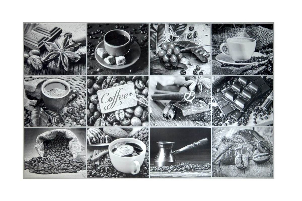 ФАРТУК-ПАННО ПВХ GRACE КОФЕЙНЫЙ НАБОР Ч/Б 100Х60СМ