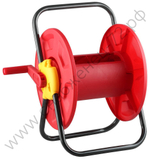 GRINDA для шлангов 60 м x 1/2″, стальные опоры, пластиковый барабан, катушка для шлангов (8-428410)