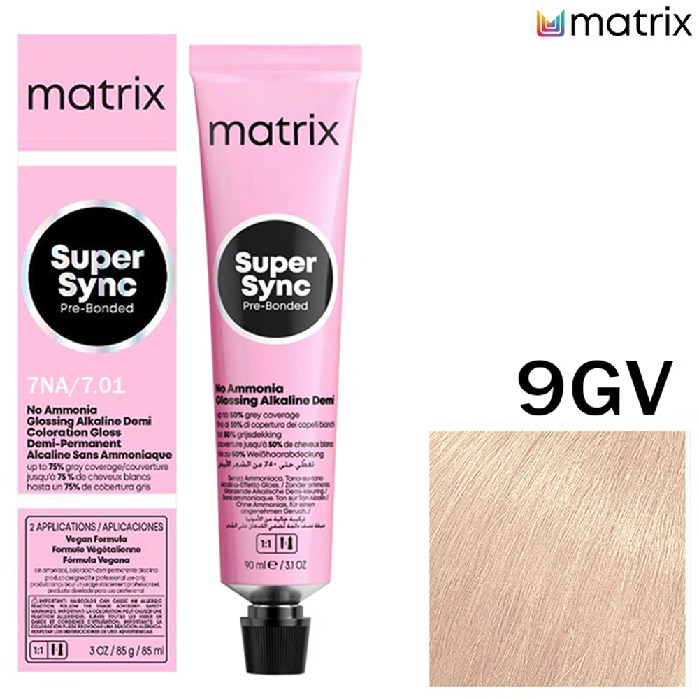 Matrix Super Sync 9NA Очень светлый блондин натуральный пепельный 90 мл