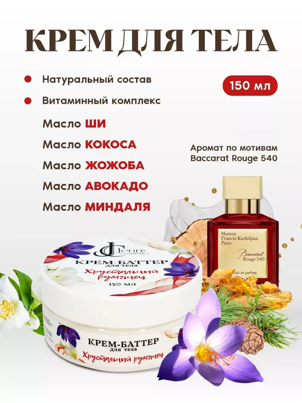 Парфюмированный крем для тела и рук