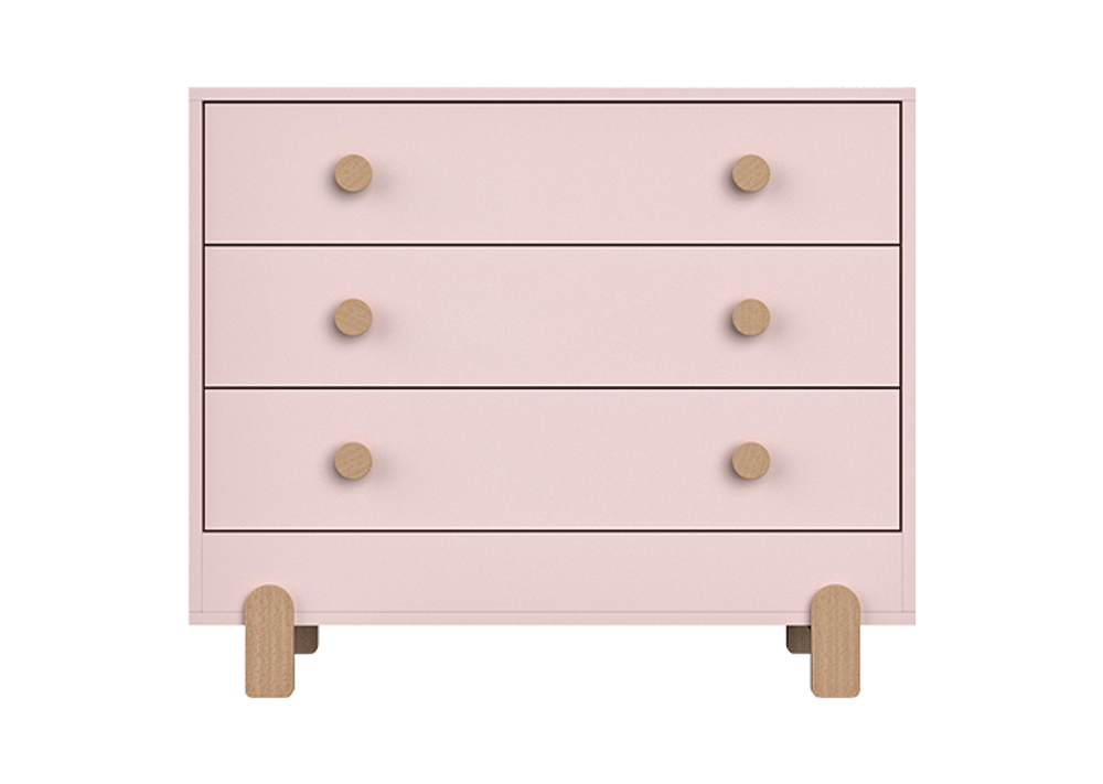 Комод Ice-cream 3 ящика (розовый)