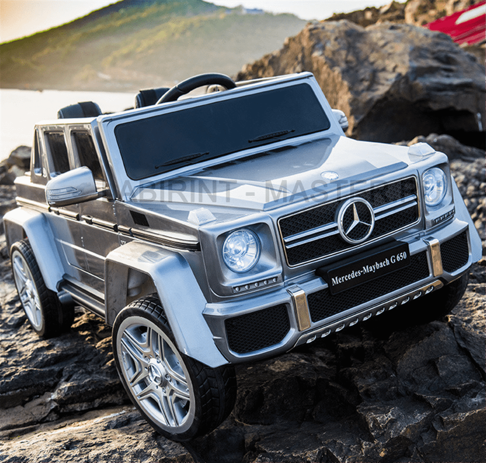Электромобиль детский "Mercedes-Benz  G650",12V, серый