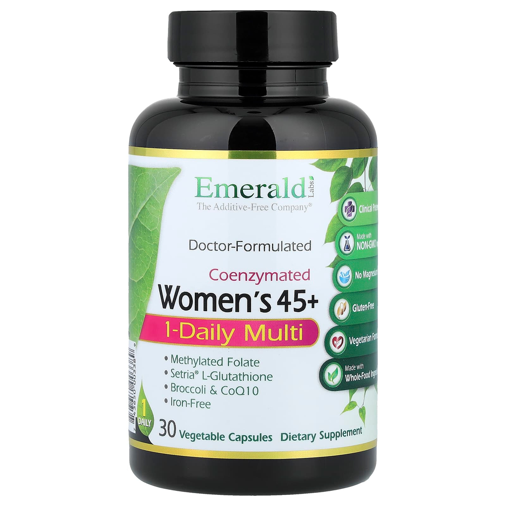 Emerald Laboratories, мультивитамины для женщин старше 45 лет, 1 раз в день, 30 растительных капсул