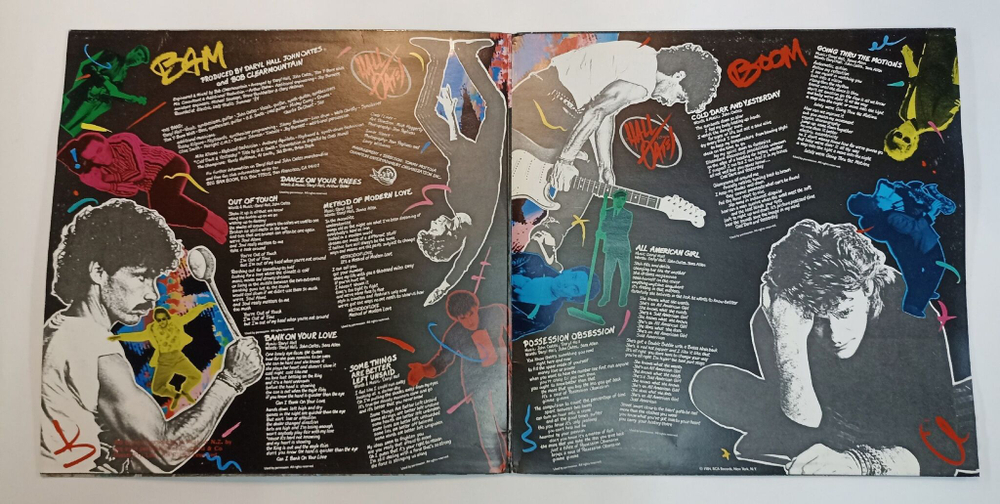 Винтажная виниловая пластинка LP Daryl Hall and John Oates Big Bam Boom (Австралия 1984)
