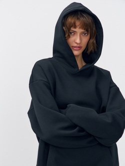 Худи с начесом (черный)