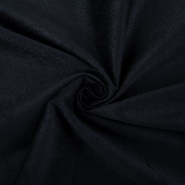 Замша искусственная Woven Suede 175 г/м², 147±2 см / 5 метров, 19-4004 black (черный), Peppy Woven Suede