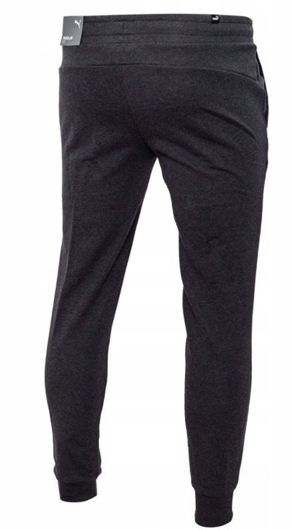 Мужские теннисные штаны Puma ESS Logo Pants - dark gray heather
