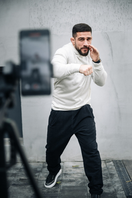 Худи вязаный Baza, бежевый