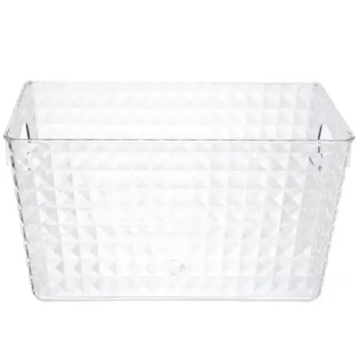 Корзина - органайзер для хранения «СКРЭДДИ», прозрачная, 28.2*19.6*15.5см (пластик АВС)
