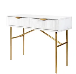 Консоль с ящиками Haines Premium, 100х75х40 см, белая