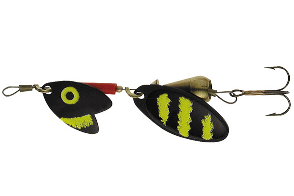 Блесна вращающаяся Mepps TANDEM TROUT, 2, Black/Yellow (блистер)