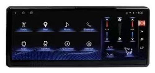 Магнитола для Toyota Land Cruiser 300 (экран климата снизу) - Kuberg ZH-T1210L монитор 12.3", Android 12, Быстрая, CarPlay, SIM-слот