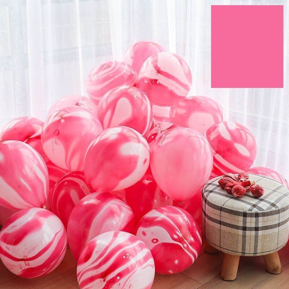 Шар (12"/30 см) Розовый, агат 50 шт.