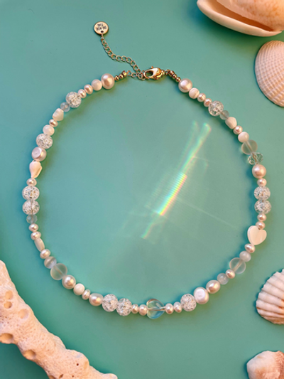 Ожерелье Альба из жемчуга и горного хрусталя