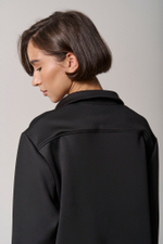 Свитшот трикотажный черный