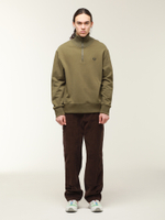 Мужская Толстовка Knitted Trim Zip Neck