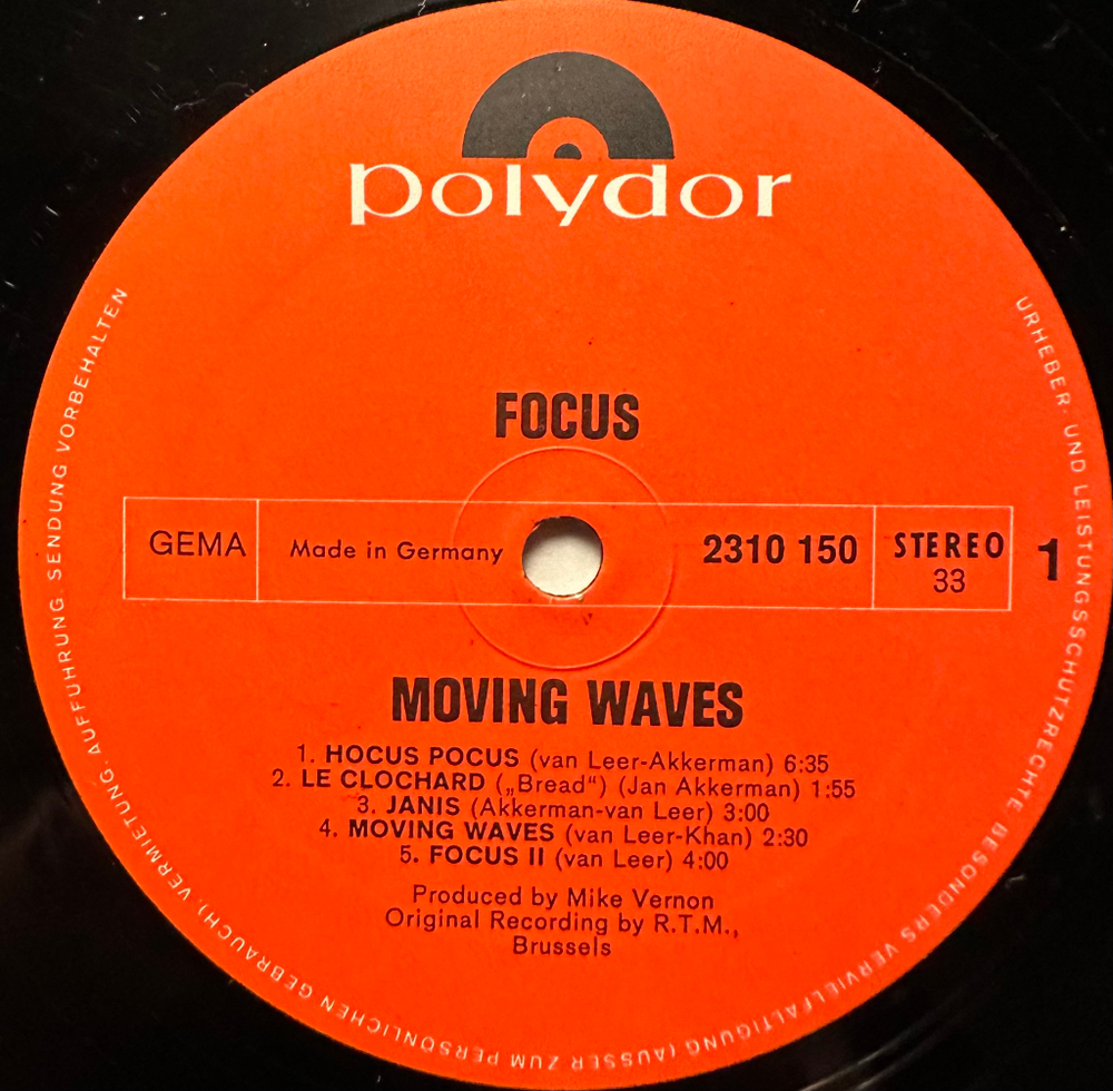 Focus - Moving Waves (Германия 1972г.)