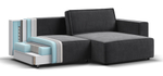 Угловой диван BOSS SOFT MODOOL Вельвет CORD графит