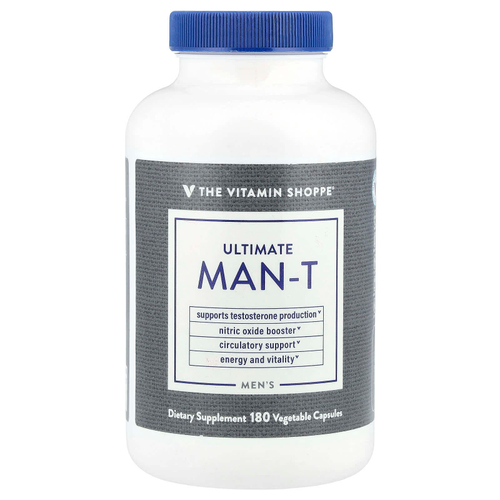 The Vitamin Shoppe, Men's Ultimate Man-T, 180 растительных капсул