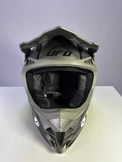 Мотошлем UFO HELMET INTREPID Gray/Neon Yellow Glossy