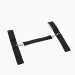 Черные наручники для фиксации со стропой (Цвет: черный)