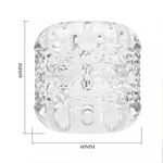 Мастурбатор с текстурированным каналом Crystle прозрачный