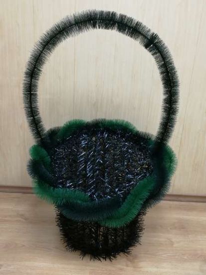 Фон Корзина ТУМБА огромная (ёлка/ёрш) 15522