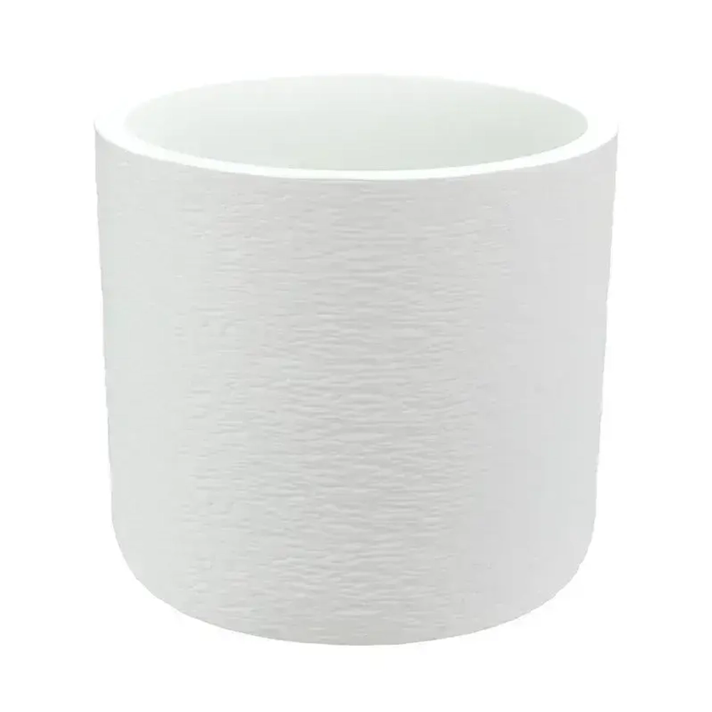 Кашпо СЛАНЕЦ D280мм 9,5л с вставкой Белый