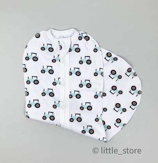 Пеленальный кокон Тракторы