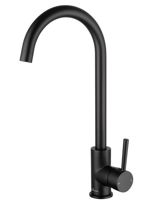 Смеситель для кухни WONZON & WOGHAND, Черный матовый (WW-A21102-MB)