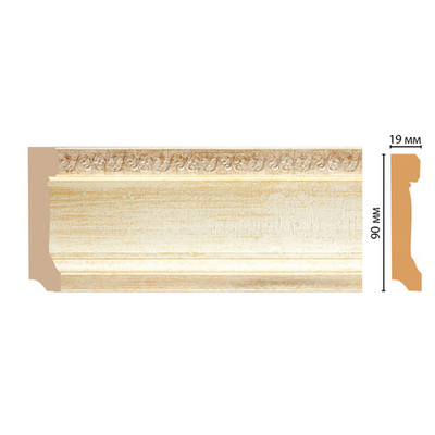 Плинтус Decomaster D166 GoldLine 166-281