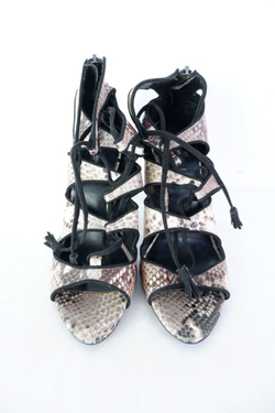 Босоножки ZARA под кожу питона 38 размер