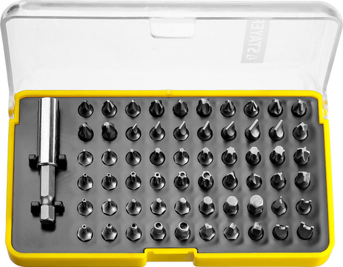 Набор: Биты CR-V, с магнитным адаптером, 61 предмет, STAYER, ″SuperUniversal″