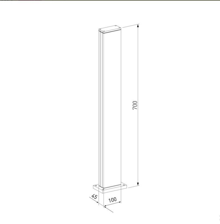 Уличный светодиодный светильник Elektrostandard 1538 Techno Led черный a053316