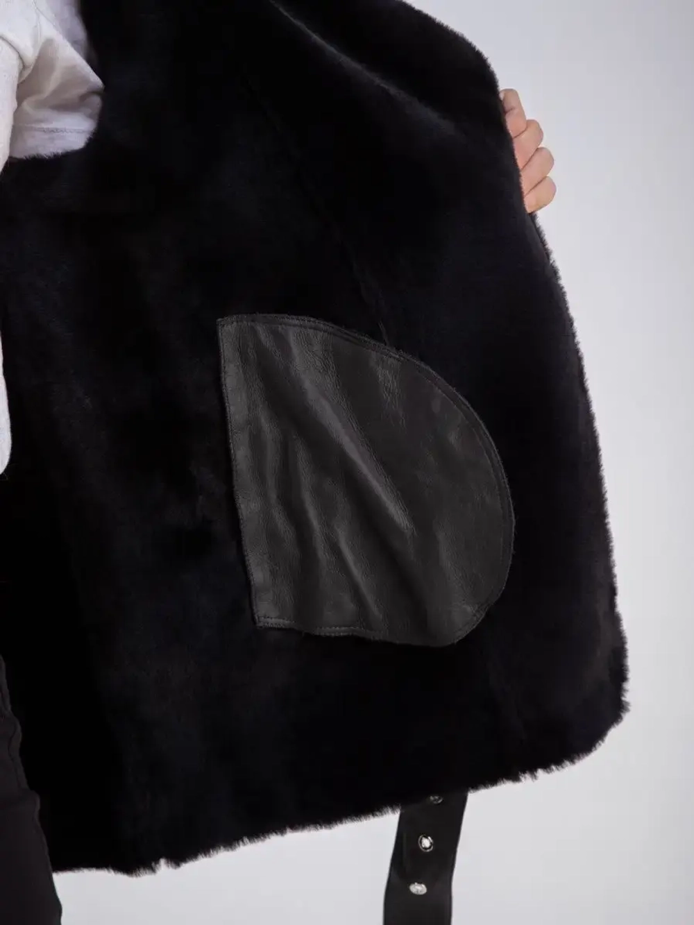 Дубленка авиатор женская натуральная оверсайз Турция