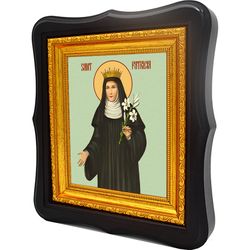 Патриция Неаполитанская (Патрикия Константинопольская) святая праведная дева. Икона на холсте.