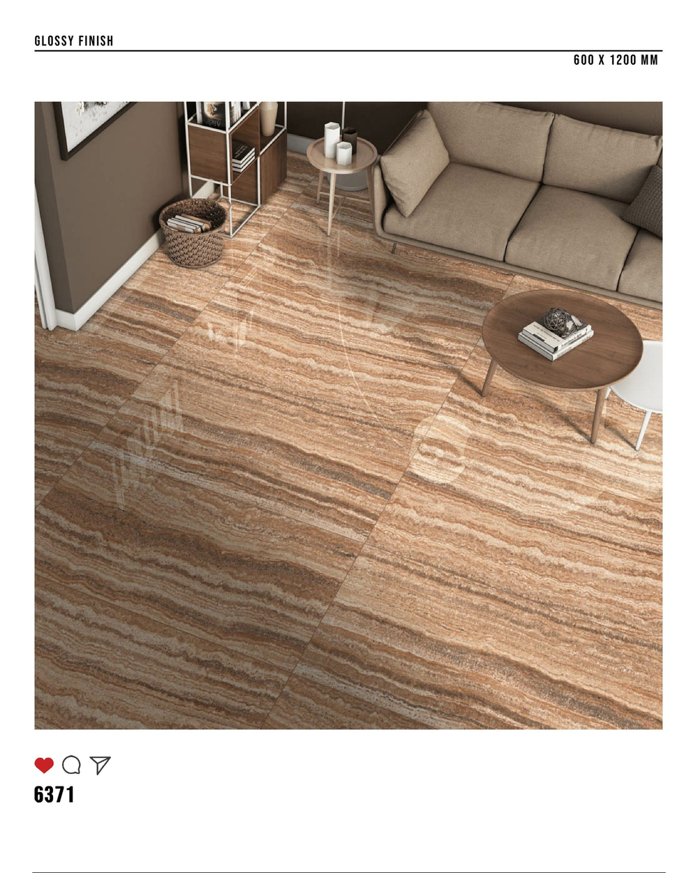 Керамогранит glossy №4 , 60х120, 6371