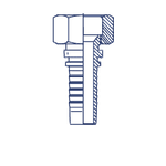 Фитинг DN 38 DKI (Г) 52x2 (накидная гайка)