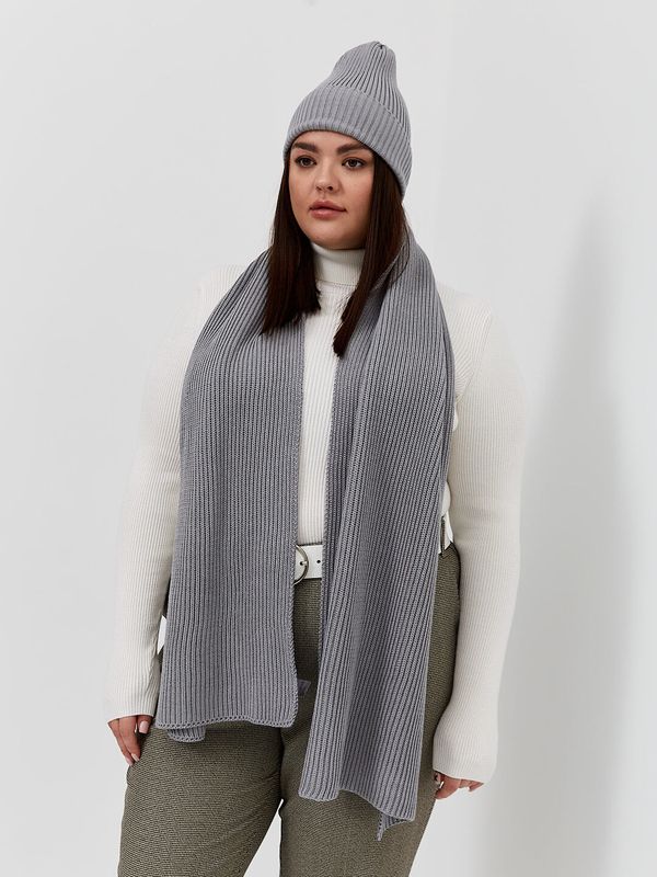 Шарф, серый