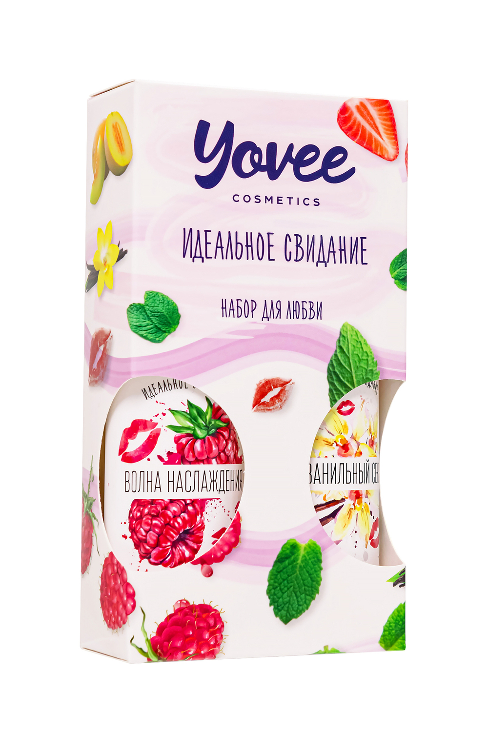 Набор гелей-смазок Yovee для любви (721001+721011), вкусовые (малина+ванильные сливки), 2х100 мл