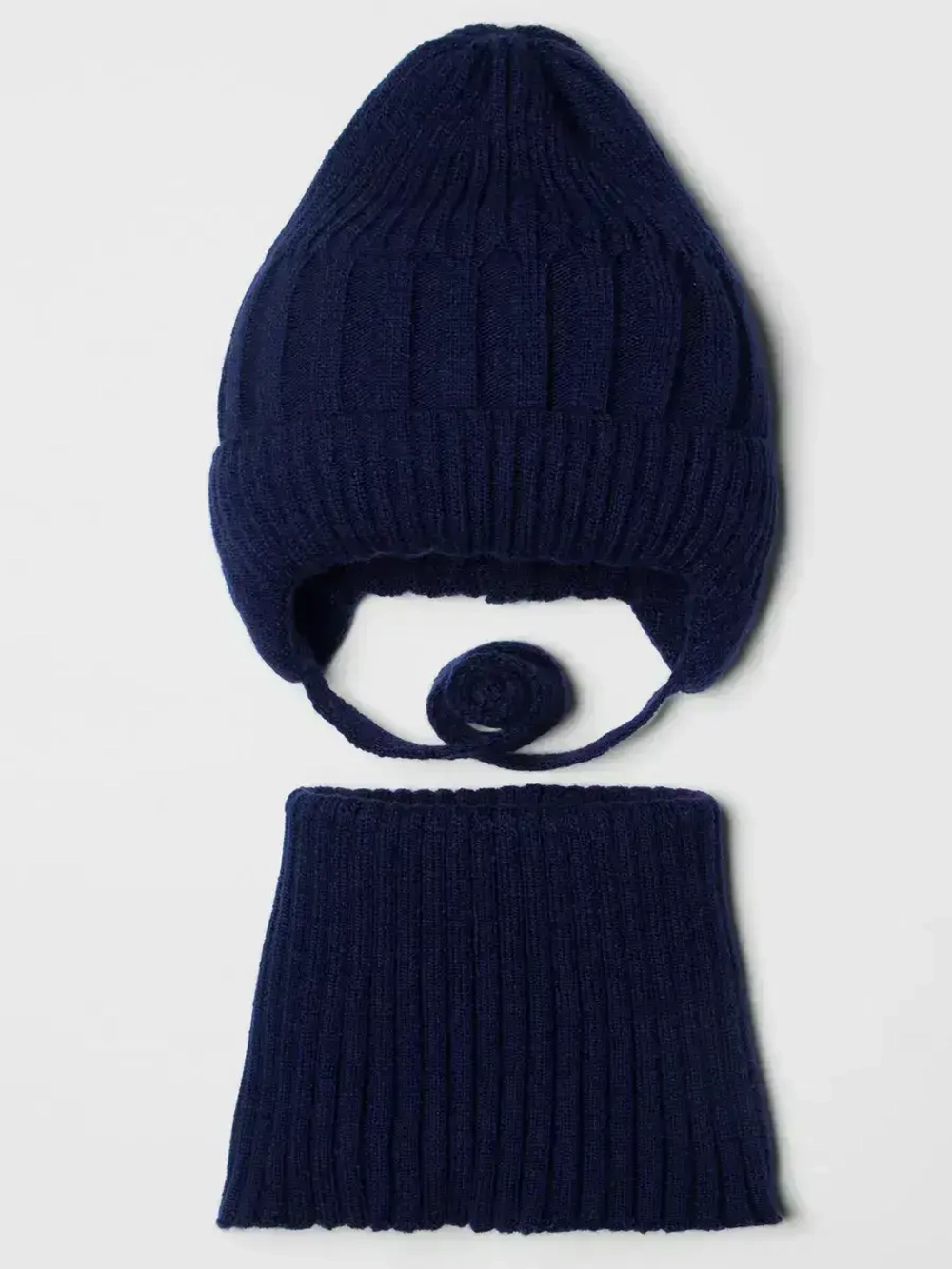 Шапка детская осенняя со снудом