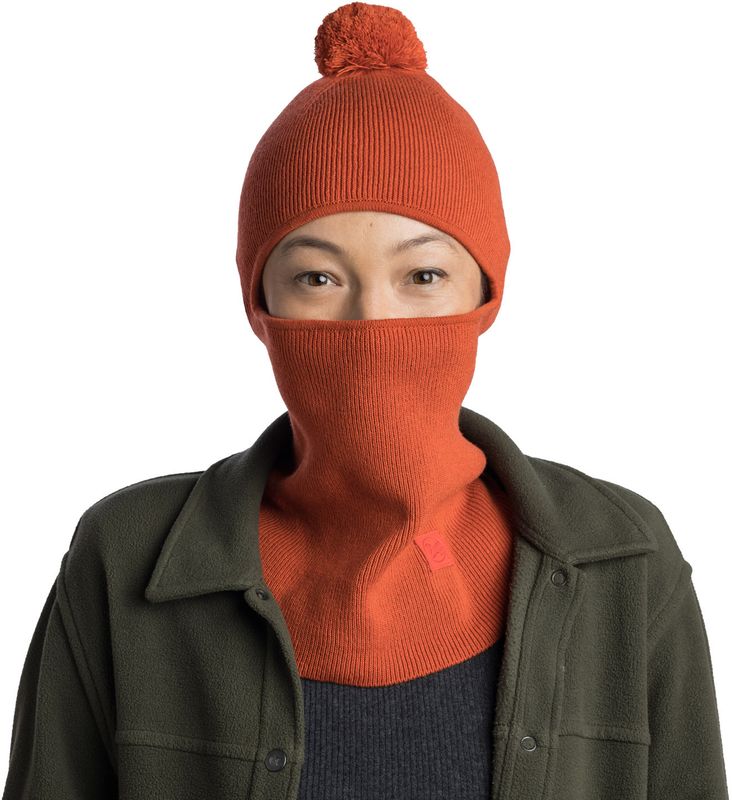 Балаклава вязаная Buff Knitted Balaclava Nilan Orange Red Фото 1