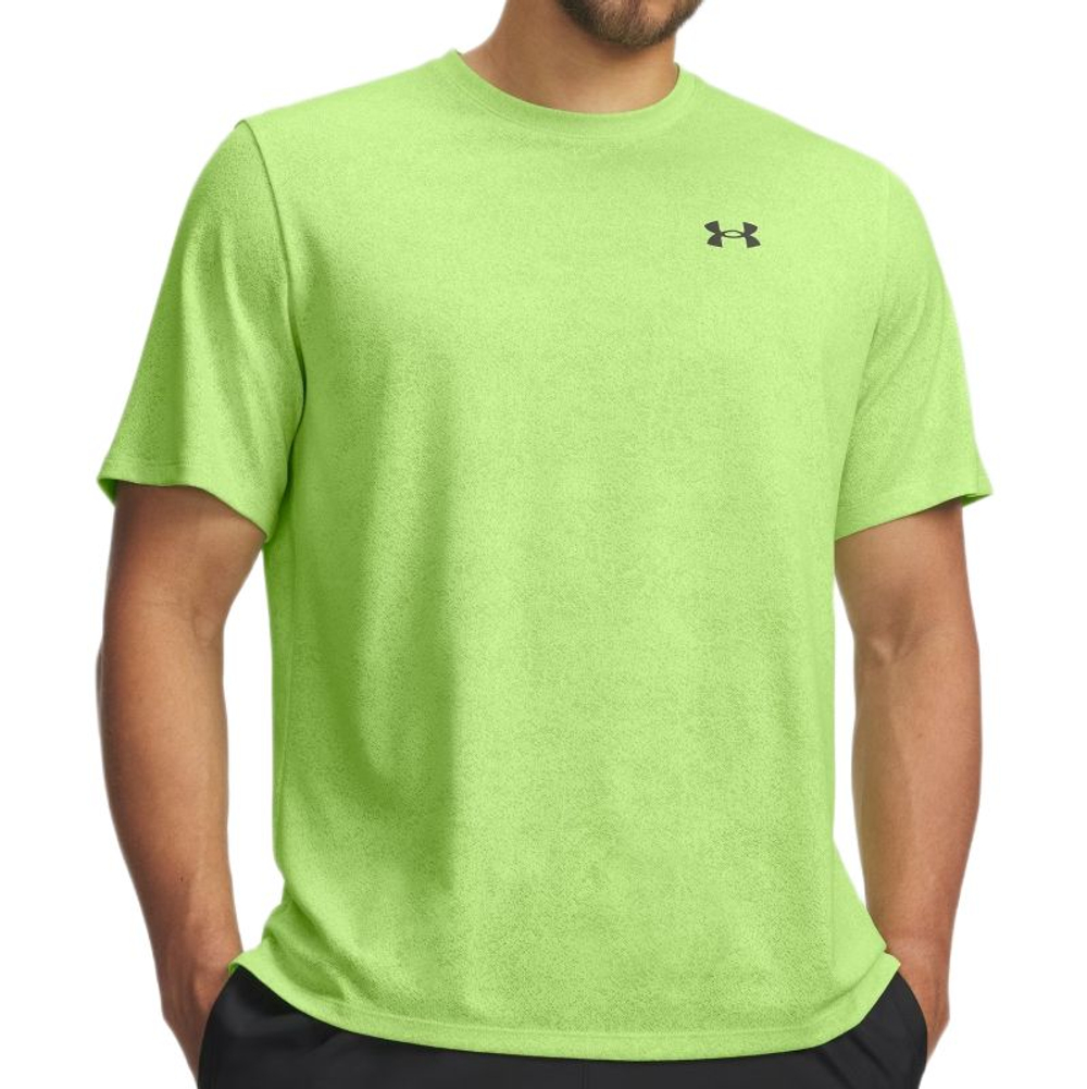 Теннисная футболка Under Armour Tech Pixelate - rack green/black