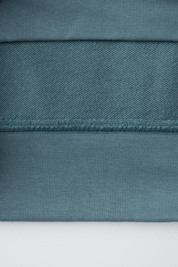 ZARA ФЛИСОВЫЙ ЖИЛЕТ С КАПЮШОНОМ И НАДПИСЬЮ, УТИНО-СИНИЙ