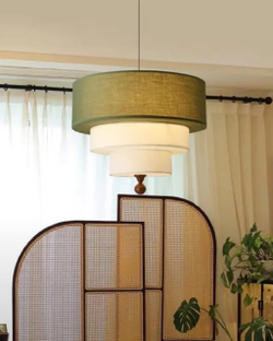 Люстры из текстиля в ретро стиле 🤍