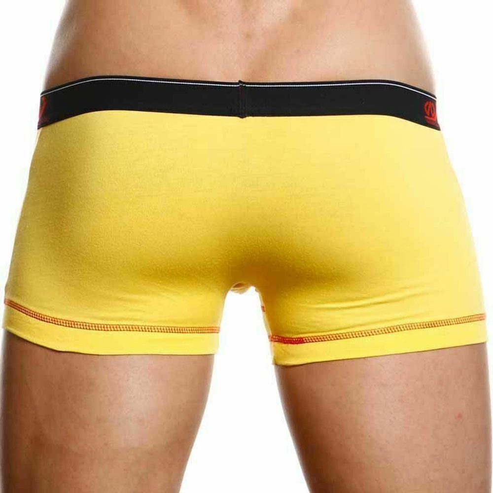 Желтые трусы-боксеры с контрастной строчкой (Размер: M) (Цвет: желтый)