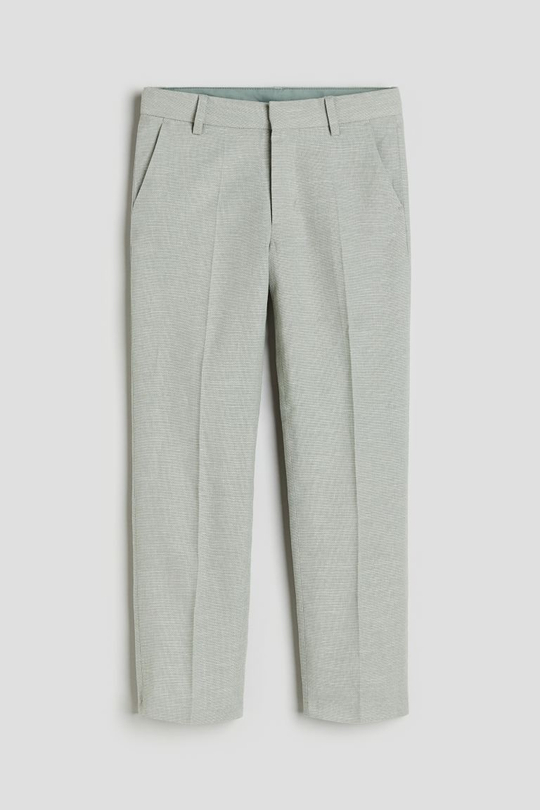 H&М Костюмные брюки, светло-зеленый