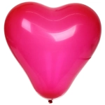 Воздушные шары»Сердце» 10»/25 см (набор 50 шт), белый/розовый/красный